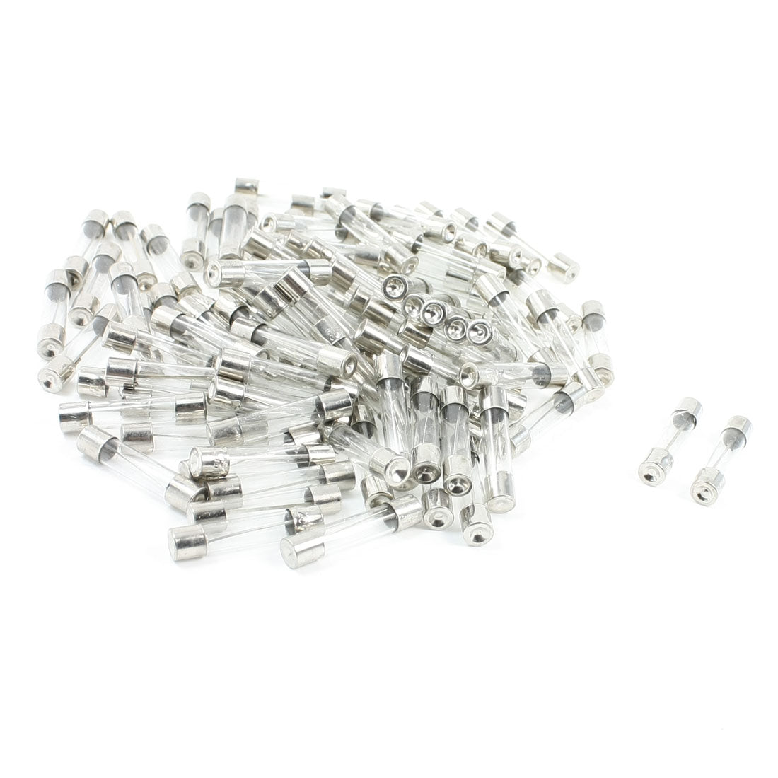 Harfington 100 Pcs 250V 30A 6mm x 30mm Fast Blow Type Quick Glass Tube Fuses
