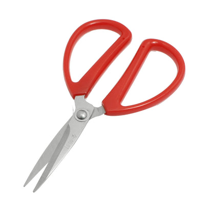 Harfington Uxcell Home Kitchen Red Plastic Handle Sewing Quilt Sew Cutting Scissors 150mm Length