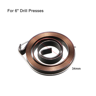Harfington Uxcell Metal Drill Press Quill Feed Return Coil Spring Assembly 34mm