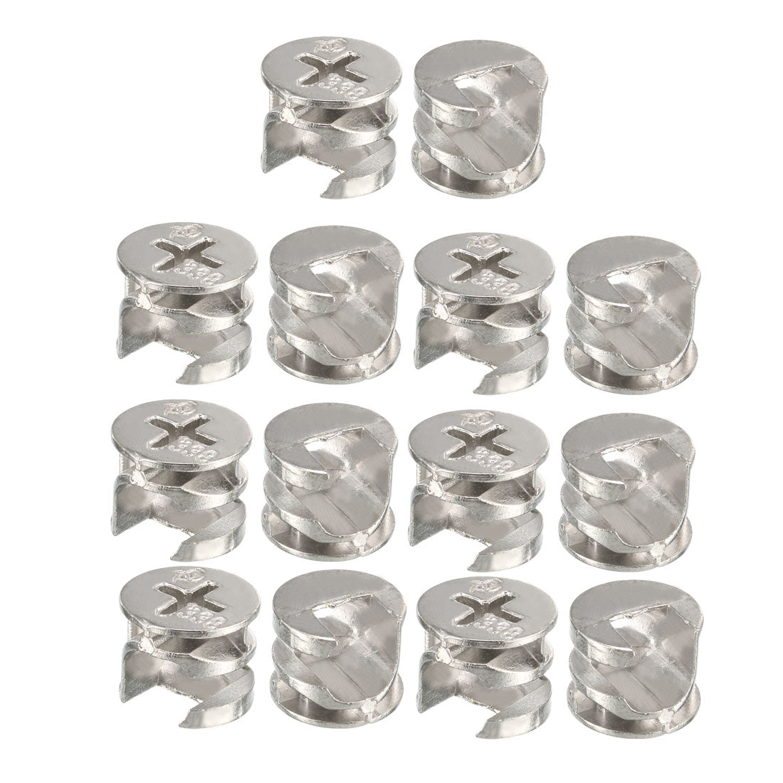 uxcell Uxcell 14 Pcs Pale Blue Head Furniture Connecter Cam Fittings