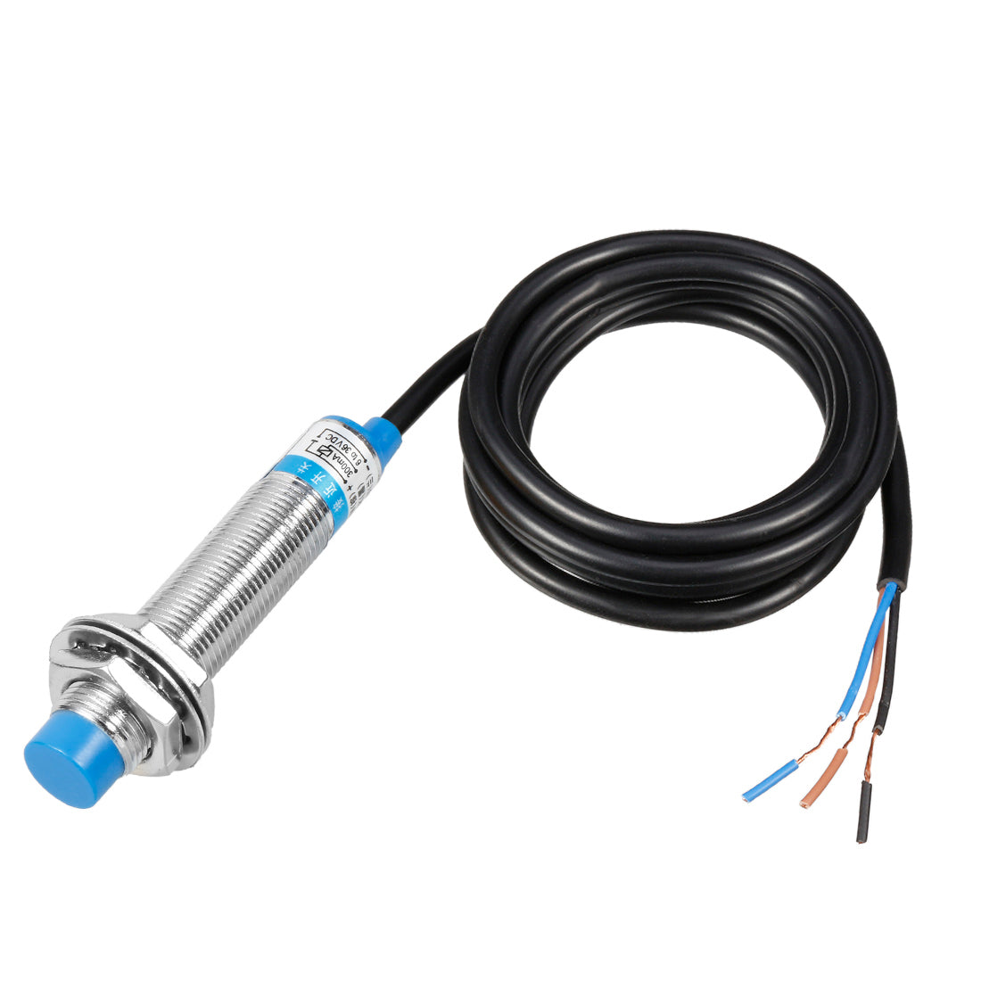 uxcell Uxcell LJ12A3-4-Z/BX 3-Wire DC 6-36V 300mA NPN NO 4mm Inductive Proximity Sensor Switch Blue Probe