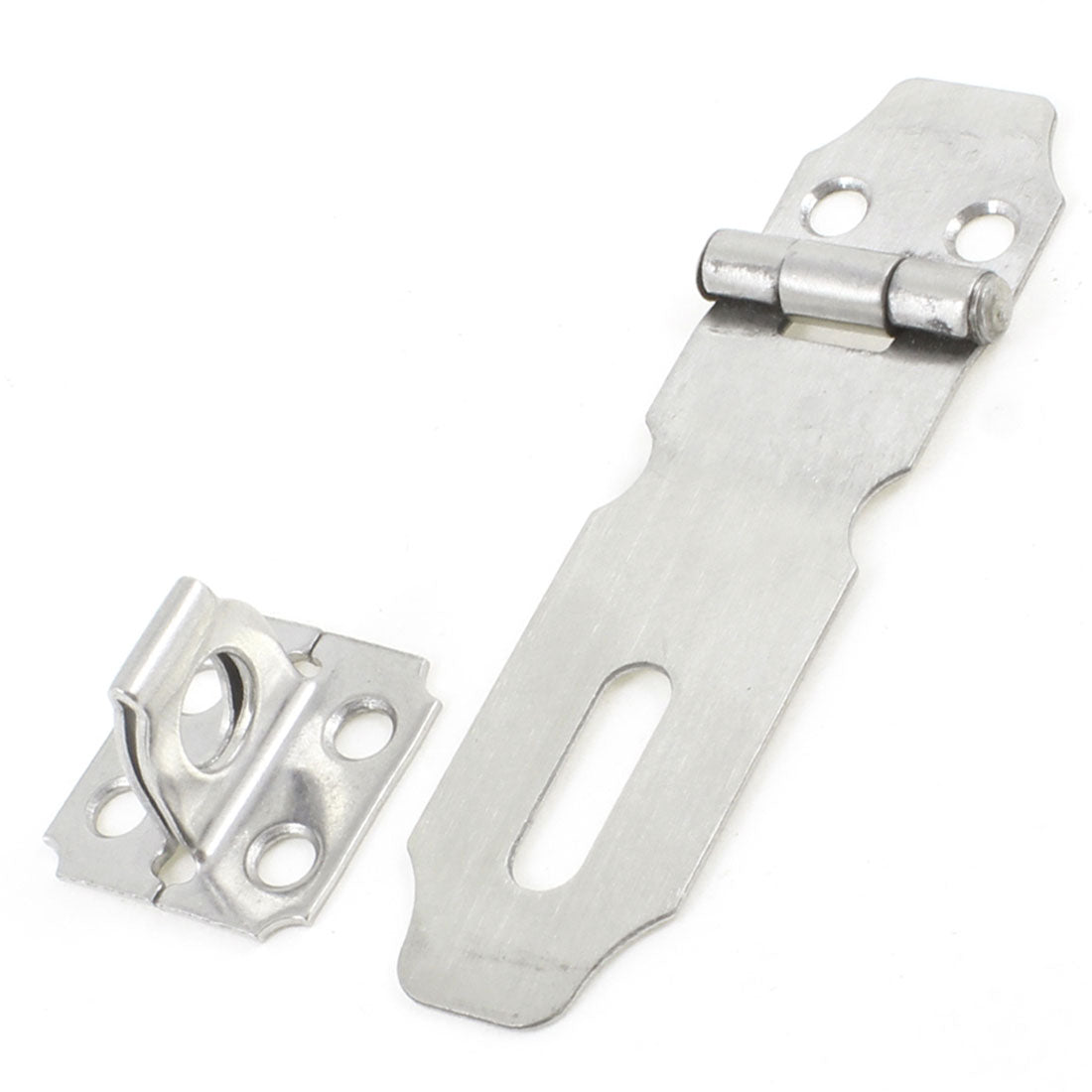 uxcell Uxcell Door Safety 3" Silver Tone Stainless Steel Padlock Hasp Staple Repair Parts