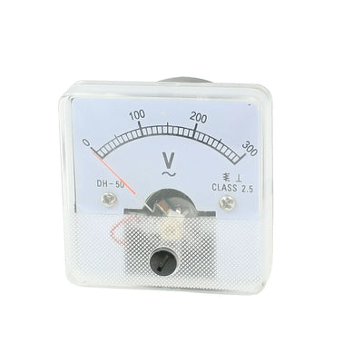 Harfington Uxcell AC 0-300V Fine Tuning Square Dial Panel Analog Voltage Meter Voltmeter