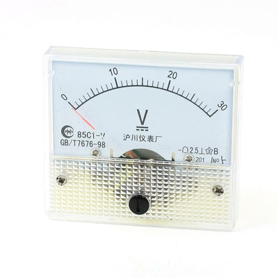 Harfington 85C1-V Class 2.5 Analog Voltage Meter DC 0-30V Voltmeter