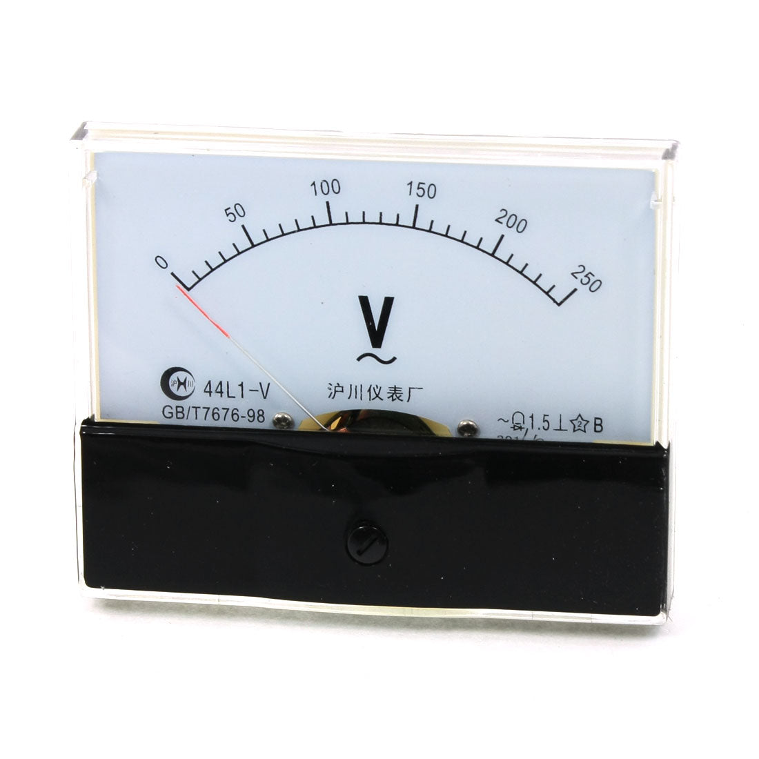 uxcell Uxcell Rectangle Shaped Analog AC 0-250V Scale Range Ampere Ammeter Panel Meter