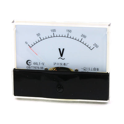 Harfington Rectangle Analog Volt Voltage Voltmeter Panel Meter AC 0-250V