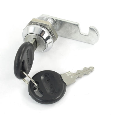 Harfington Uxcell Tool Box Cabinet Locking 18.5mm Dia Thread Cylinder Cam Lock w Keys