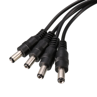 Harfington Uxcell DC 1 Female to 4 Male Power Splitter Cable Cord for CCTV Security Camera