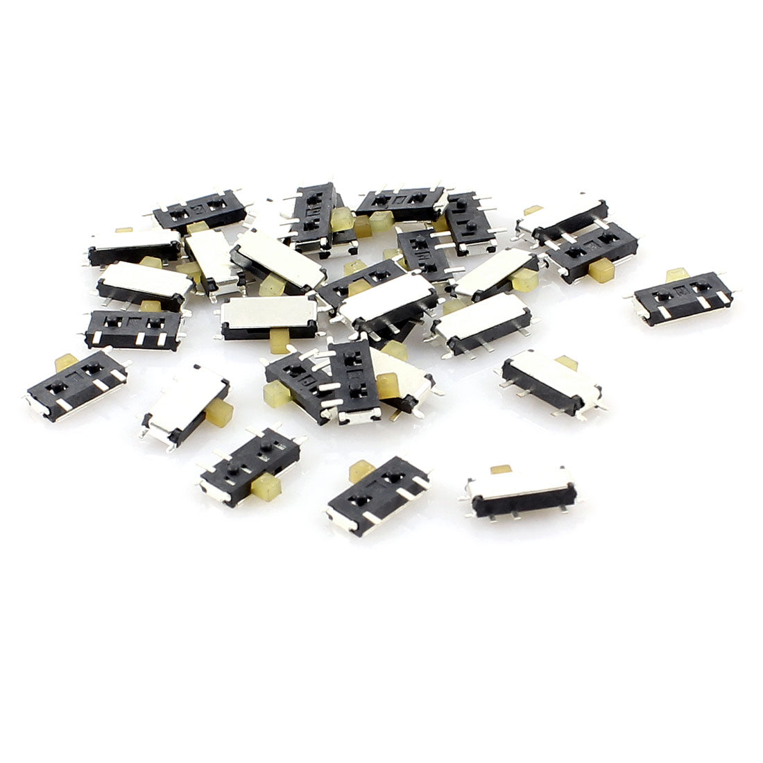 uxcell Uxcell 30 Pcs 2 Position 7 Pins 1P2T SPDT Horizontal Mini Surface Mounted Devices SMT Slide Switch