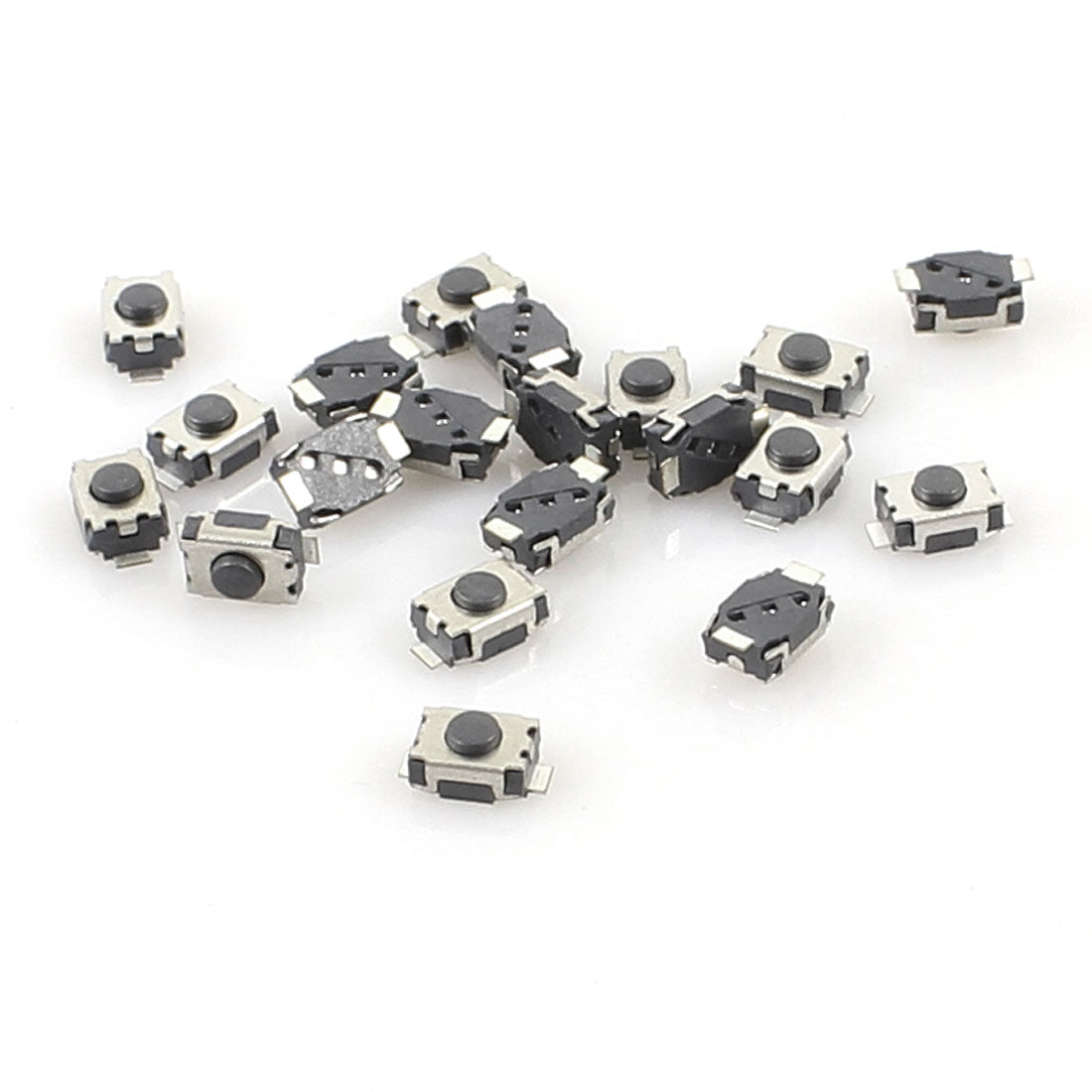 Harfington 20 Pcs Momentary Surface Mounted Devices SMT Tactile Tact Push Button Switch