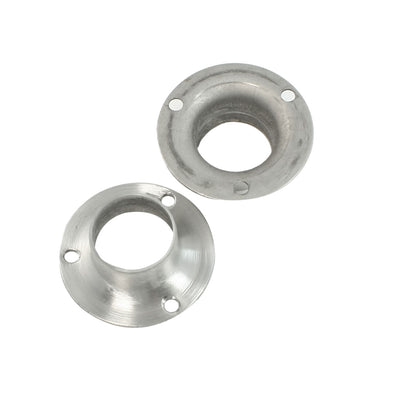 Harfington Uxcell 2 Pcs 45mm x 16mm Sliver Tone Stainless Steel Pipe Tube Weld Neck Flange