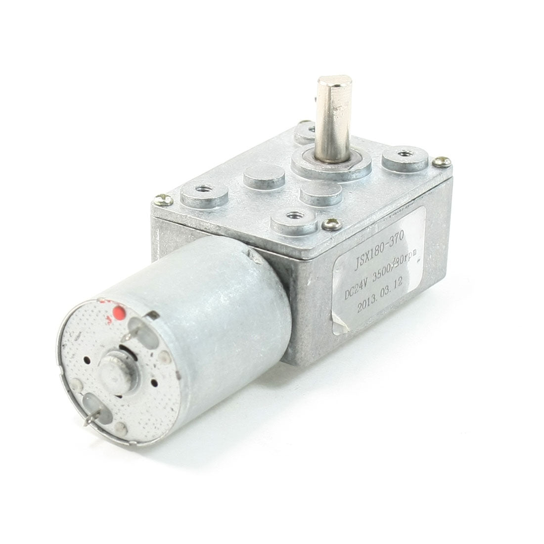 uxcell Uxcell DC 24V 3500/20RPM Rectangle Shape Gear Box 2 Terminal Electric Geared Motor