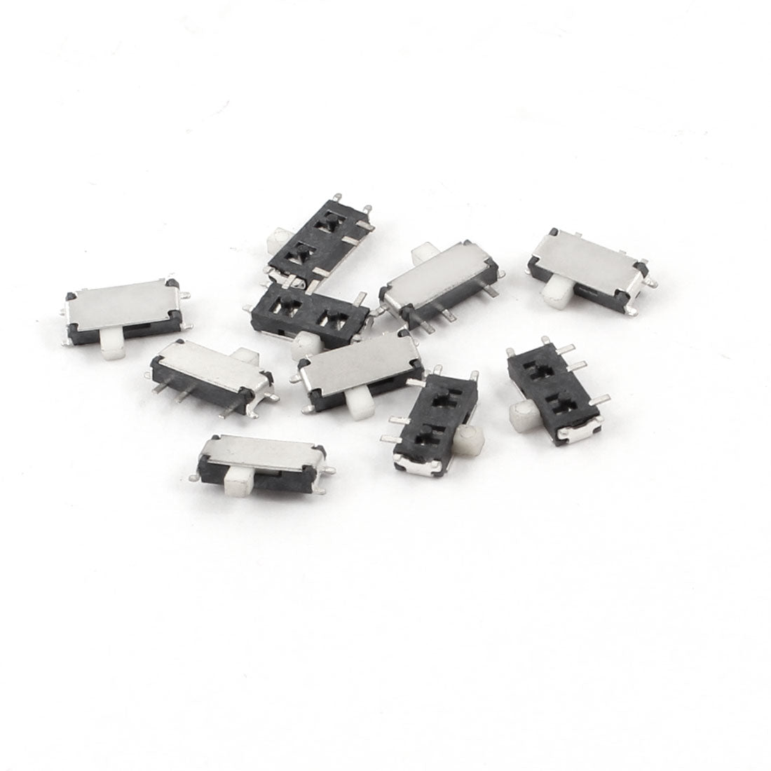 uxcell Uxcell 10 Pcs On/Off SPDT 7 Pin Slide Power Panel PCB Mini Surface Mounted Devices SMT Switch 7mm x 3mm