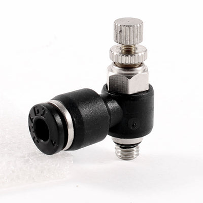 Harfington Uxcell 5mm M5 Male Thread 4mm Tube Push In Fitting Speed Flow Controller Air Valve