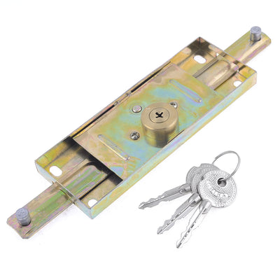Harfington Uxcell Warehouse Store Rolling Shutter Door Gold Tone Locks 23cm Long w 3 Vertical Keys
