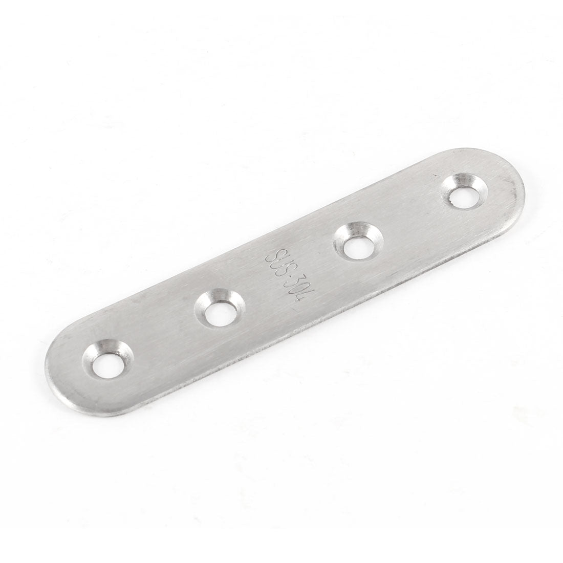 uxcell Uxcell Stainless Steel 4 Holes Flat Corner Brace Plate Connector 80x17x2mm