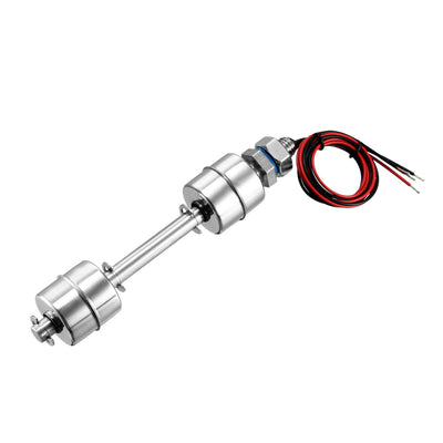 Harfington Uxcell Tank Pool Liquid Water Double Balls Sensor Stainless Steel Float Switch 140.5mm