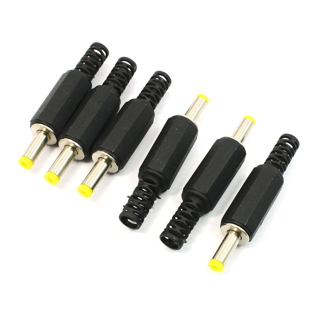 uxcell Uxcell 6Pcs Plastic Cable Guard 4.0 x 1.7mm Male DC Power Plugs Connectors