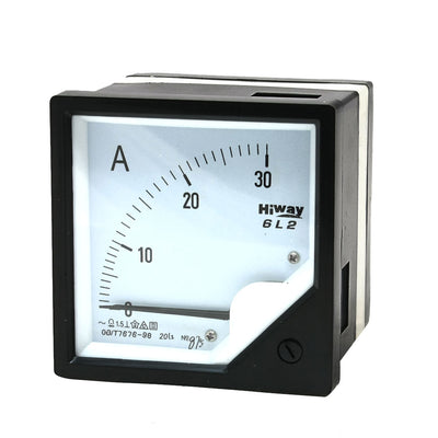 Harfington Uxcell 6L2 Model 80mm x 80mm Square Panel AC 0-30A Analog Meter Ammeter