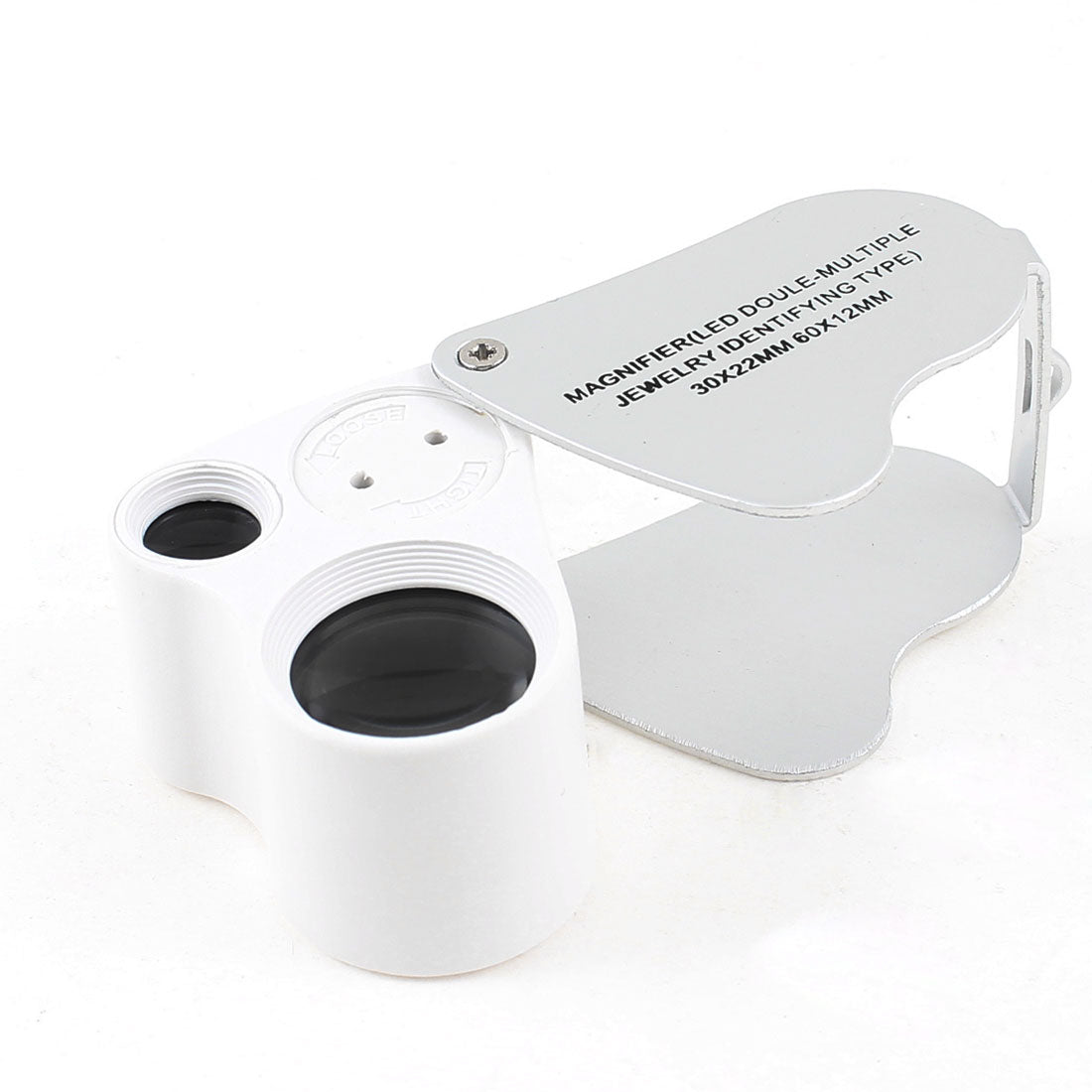 uxcell Uxcell Two Multiple 4X 2 LED White Light Magnifying Magnifier