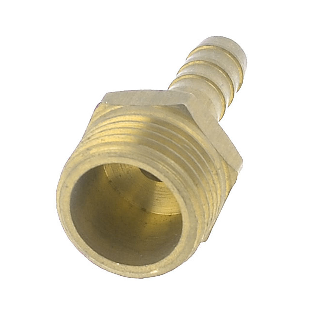 uxcell Uxcell 1/2"PT Male Thread 8mm Air Gas Hose Barb Coupler Adapter Connector