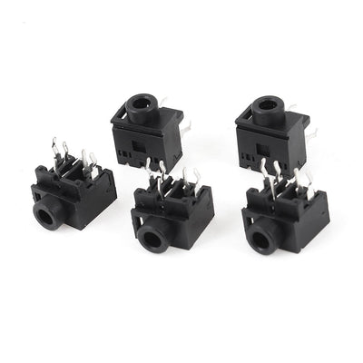 Harfington Uxcell 5 x PCB Mount 5 Pins 3.5mm Audio Stereo Power Jack Socket Connector