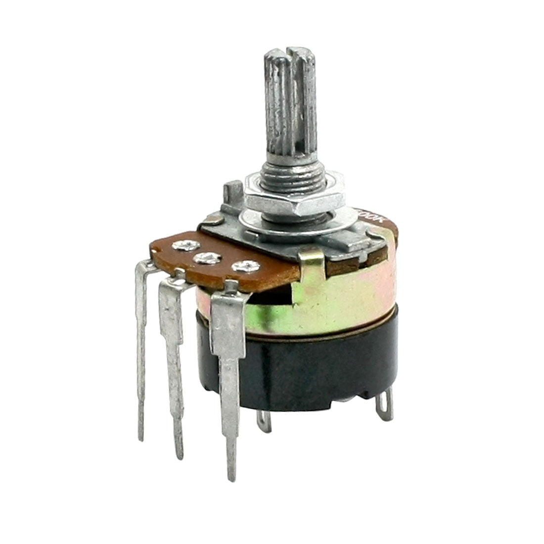 uxcell Uxcell Type B 500K Ohm Single Turn Switch Carbon Variable Potentiometer