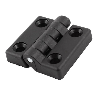 Harfington Uxcell 50mm x 48mm Two Leaves Plastic Bearing Hinge Black for Door