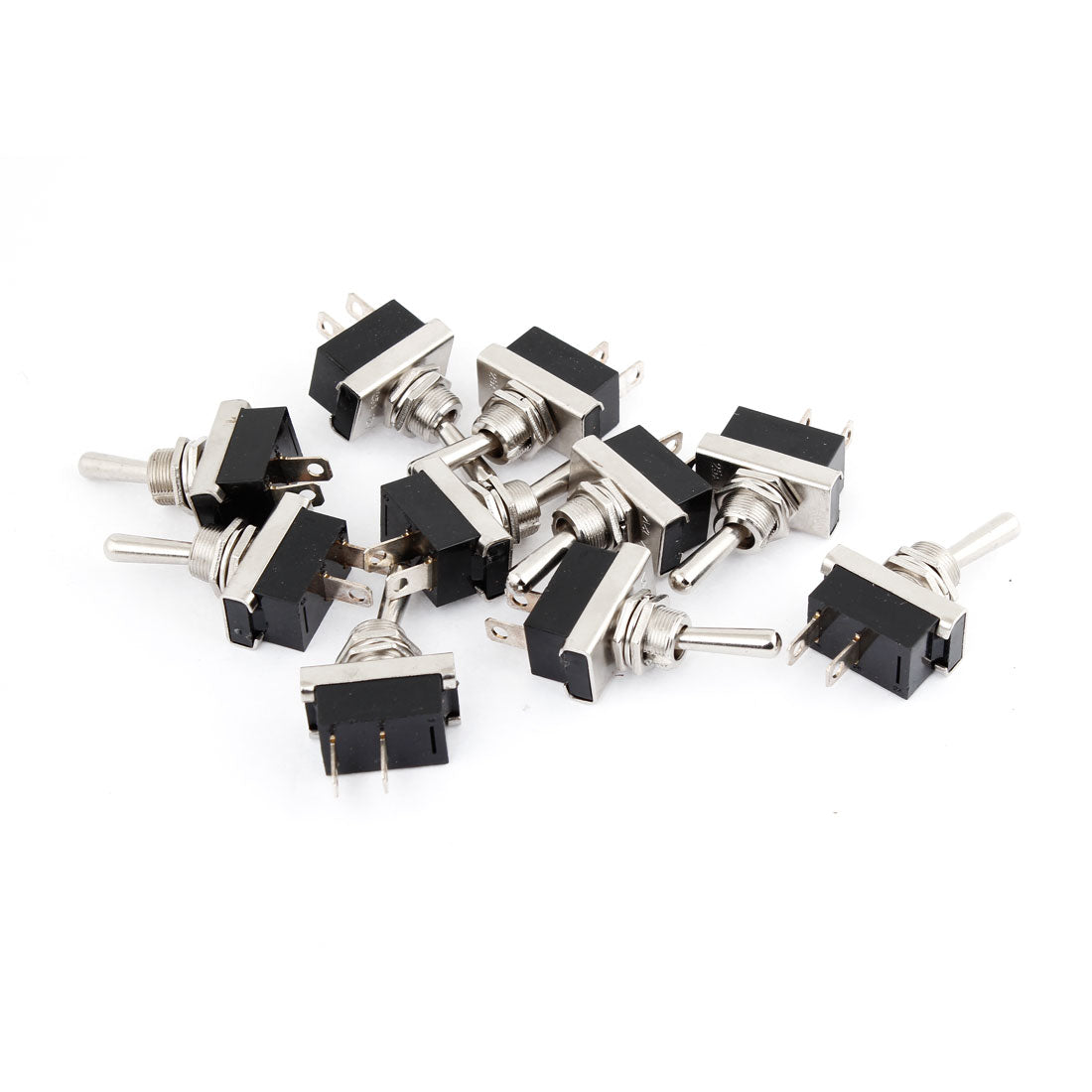 uxcell Uxcell 10 Pcs 2 Positions ON-OFF Type Toggle Switch DC 12V 25A for Car Auto