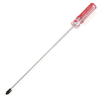 Harfington Uxcell 5mm x 200mm Red Clear Plastic Grip Magnetic Crosshead Screwdriver