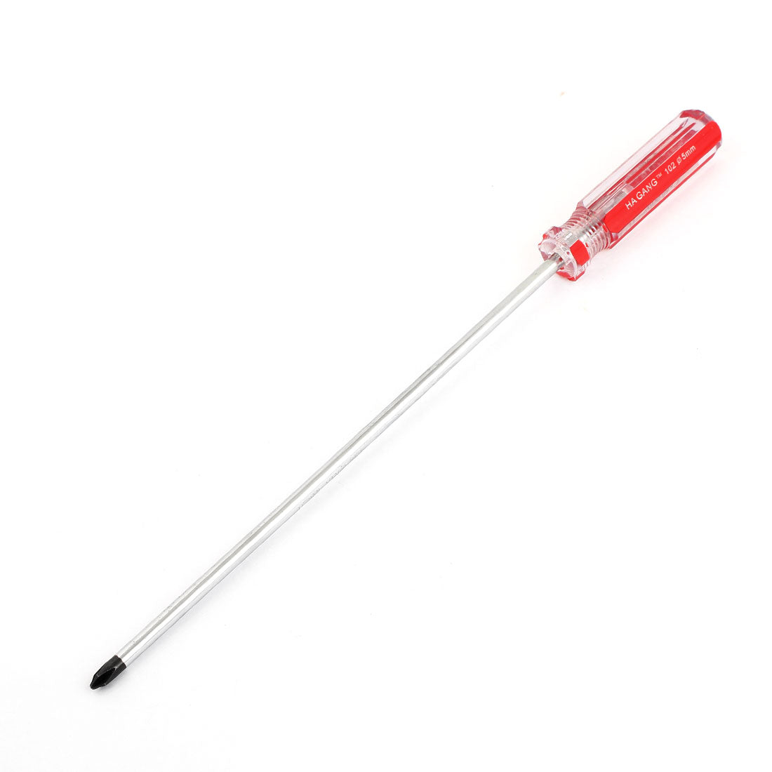 uxcell Uxcell Nonslip Handle 5mm Magnetic Tip 7.9" Shank Phillips Screwdriver Tool Red
