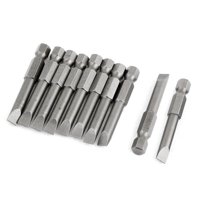 Harfington Uxcell 2.5mm Tip Magnetic Slotted Flat Head Screw Driver Bits 10 Pcs