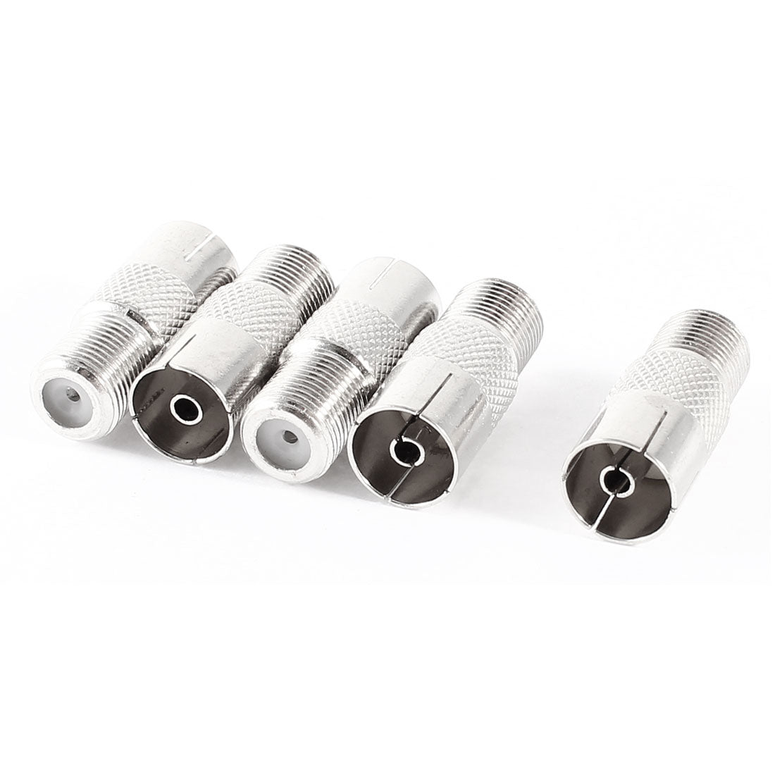 uxcell Uxcell 5 pcs F Type Female Jack to TV PAL Female Coaxial Connector adapter