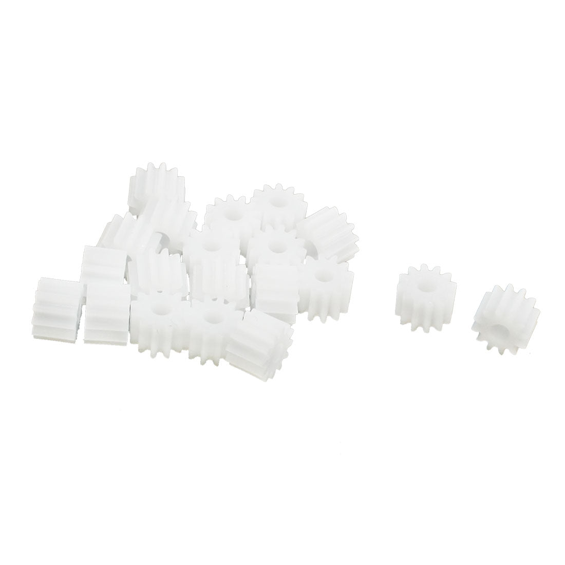 uxcell Uxcell 20Pcs 12-Teeth Plastic Gear Cog Wheel for 2.5mm RC Toy Electric Motor Spindle