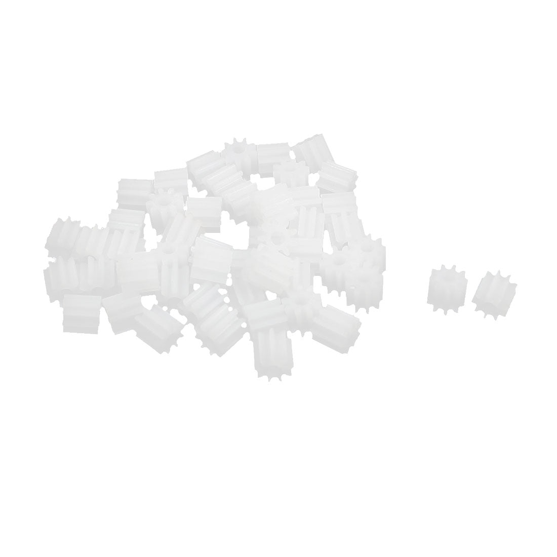 uxcell Uxcell 50 Pcs 0.5 Modulus 9-Teeth Plastic Gear Cog for 2mm RC Motor Shaft