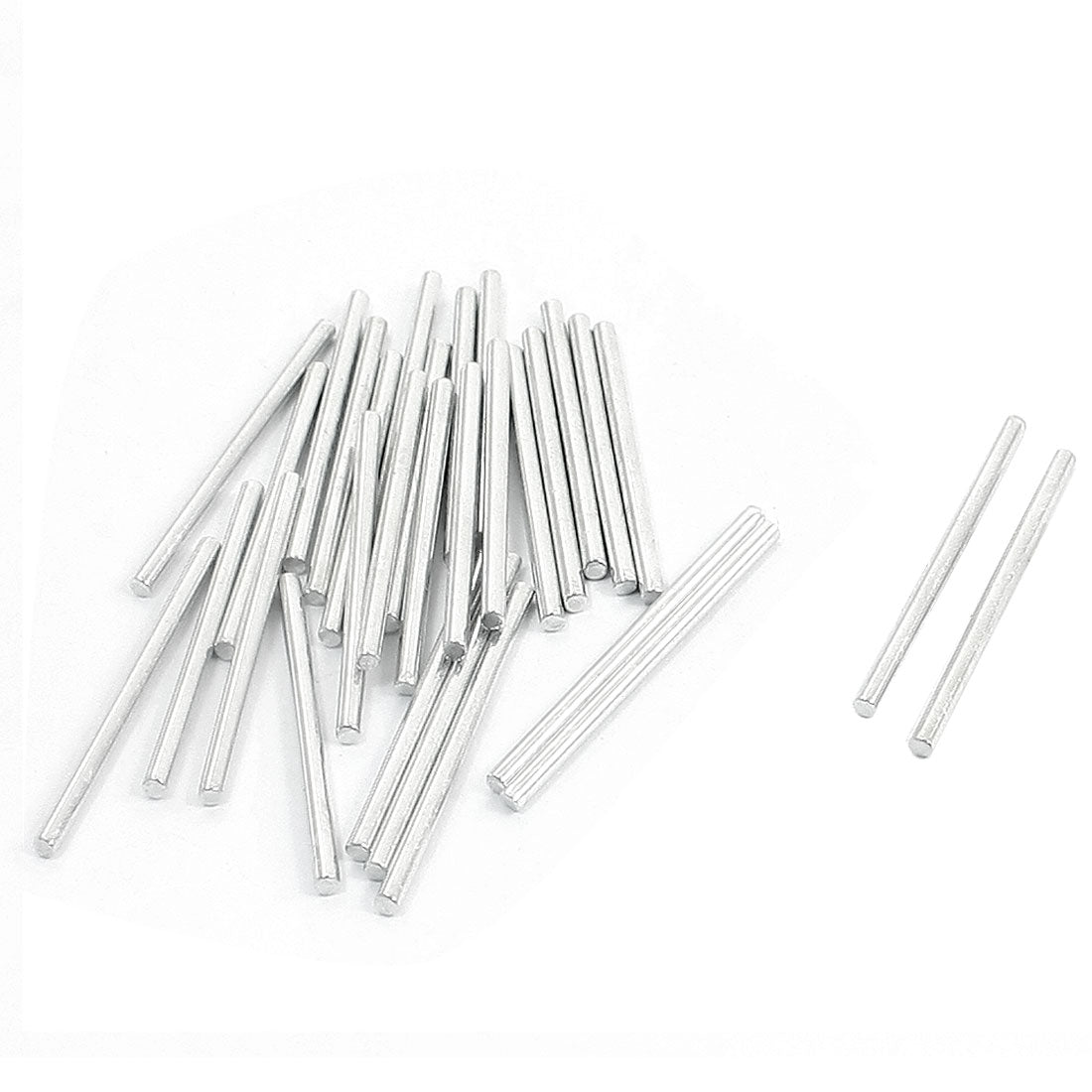 uxcell Uxcell Replacement Stainless Steel Round Rod Bar 35mm x 2mm 30Pcs for RC Car Model