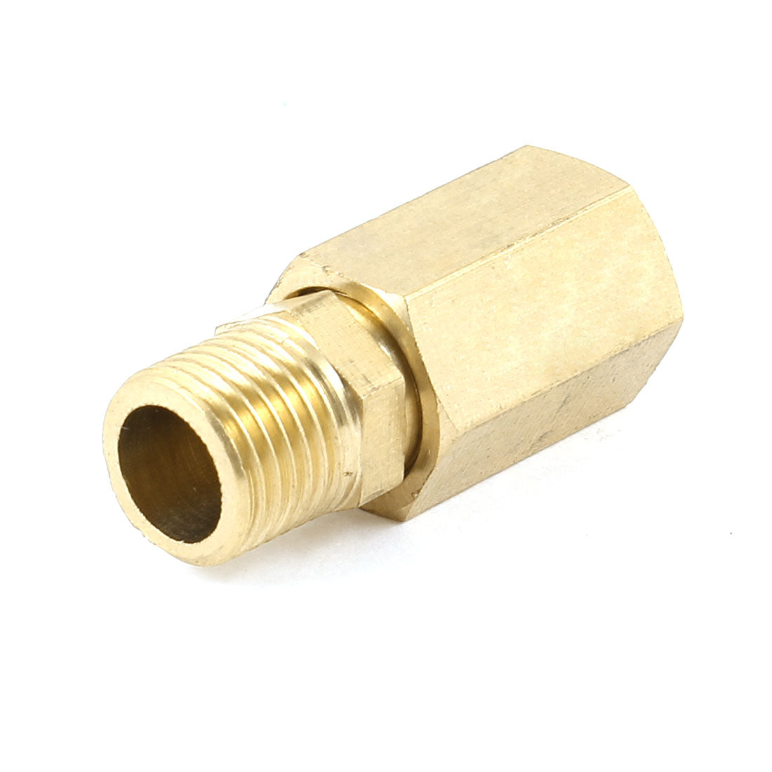 uxcell Uxcell Brass 12mm Female to 13mm Male Thread Reducer Pipe Adapter Fitting