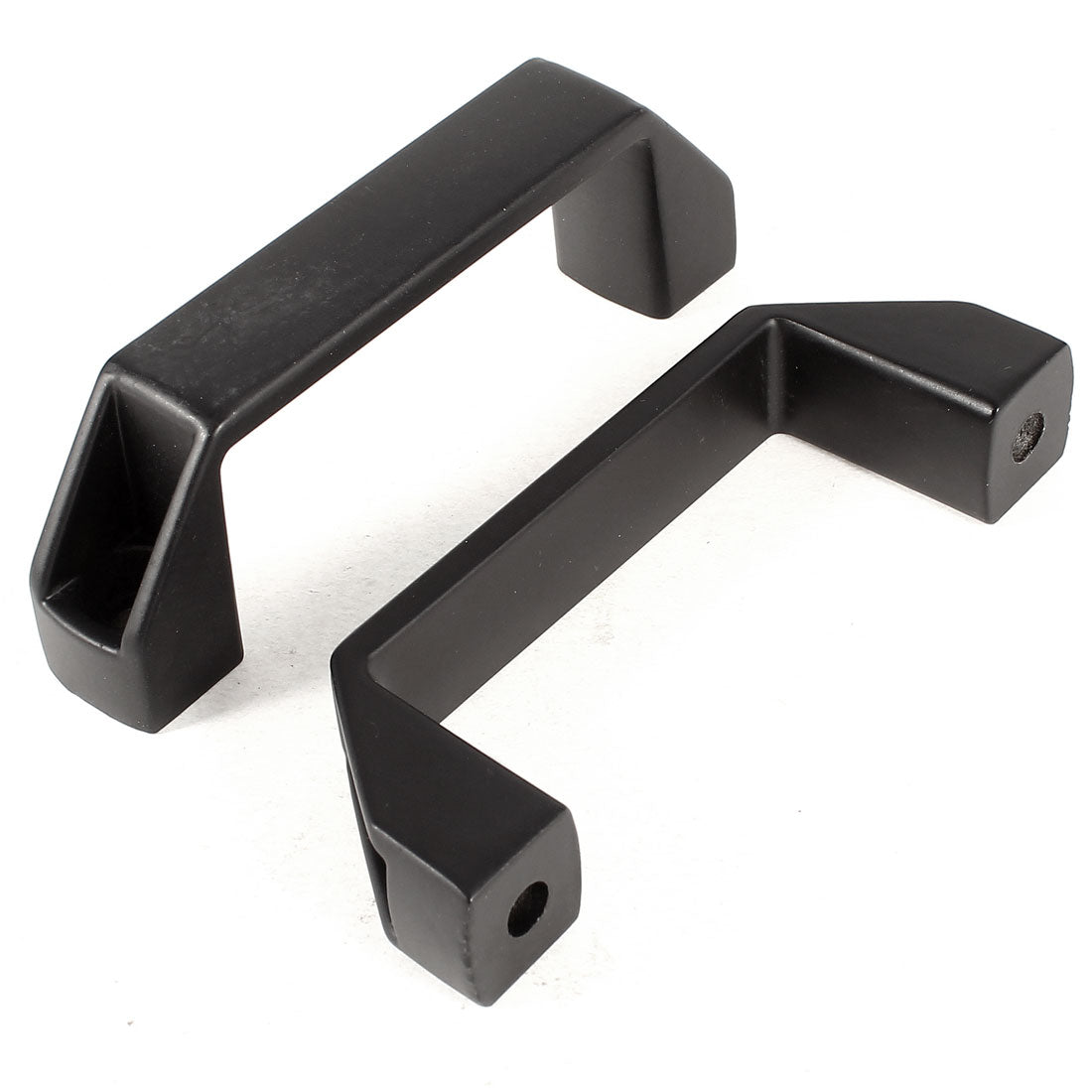 uxcell Uxcell 4.3" Length Black Metal Rectangle Drawer Cabinet Door Pull Handle Grip 2pcs
