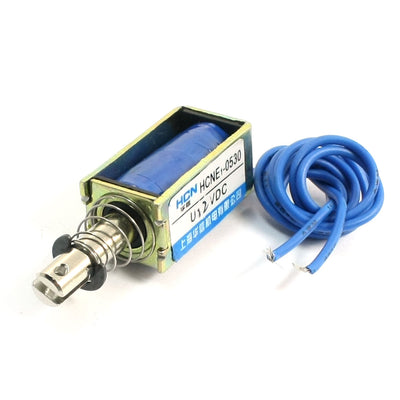 Harfington Uxcell Spring Load Pull 10mm 5N Electric Lifting Electromagnet Solenoid DC 12V