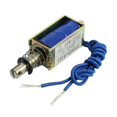 Harfington Uxcell DC 12V 5N Force 10mm Stroke Push Pull Type Electric Solenoid Electromagnet