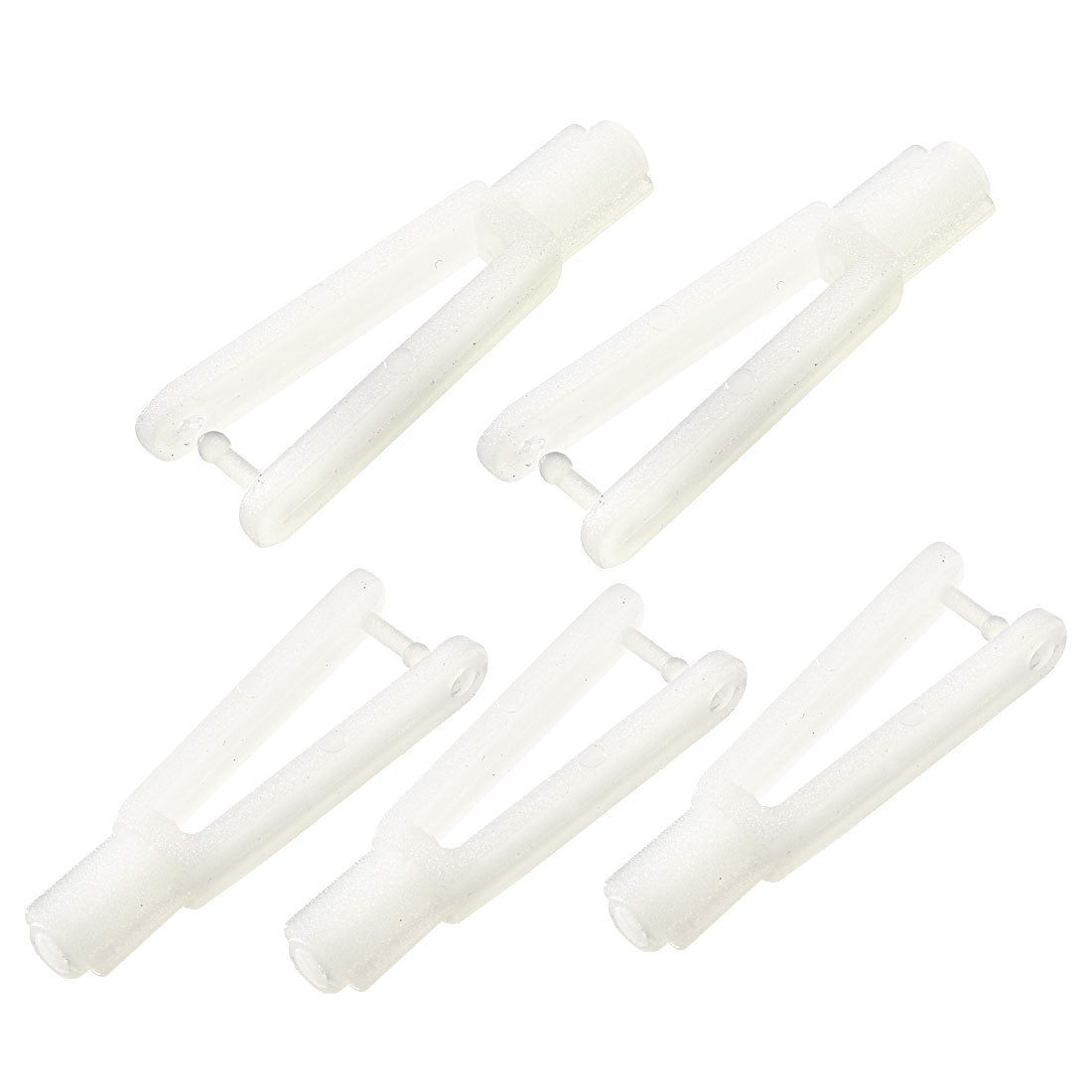 uxcell Uxcell 5Pcs White Nylon Clevis 2mm Dia Hole 29mm Length for RC Airplane