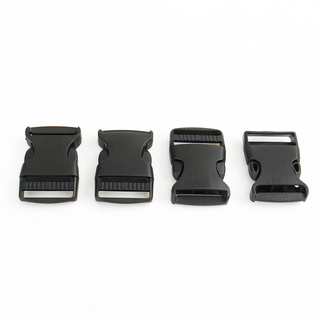uxcell Uxcell 10pcs Black Hard Plastic Side Release Buckle for 3.2cm Width Strap Band