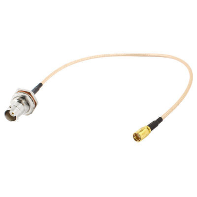 Harfington Uxcell Antenna RF Coaxial SMB Female Jack to BNC Female Pigtail Jumper RG316 Cable 33cm Length