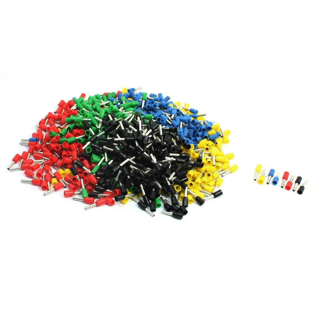 uxcell Uxcell 16 AWG Wire E1508 Assorted Color Pre Insulation Ferrules Wiring Terminals 950Pcs