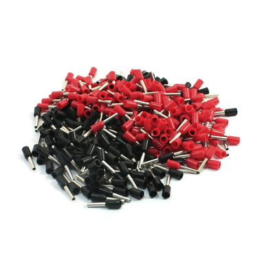 Harfington Uxcell 18 AWG Cable E1008 Red Black Pre Insulating Ferrules Wiring Connectors 380 Pcs