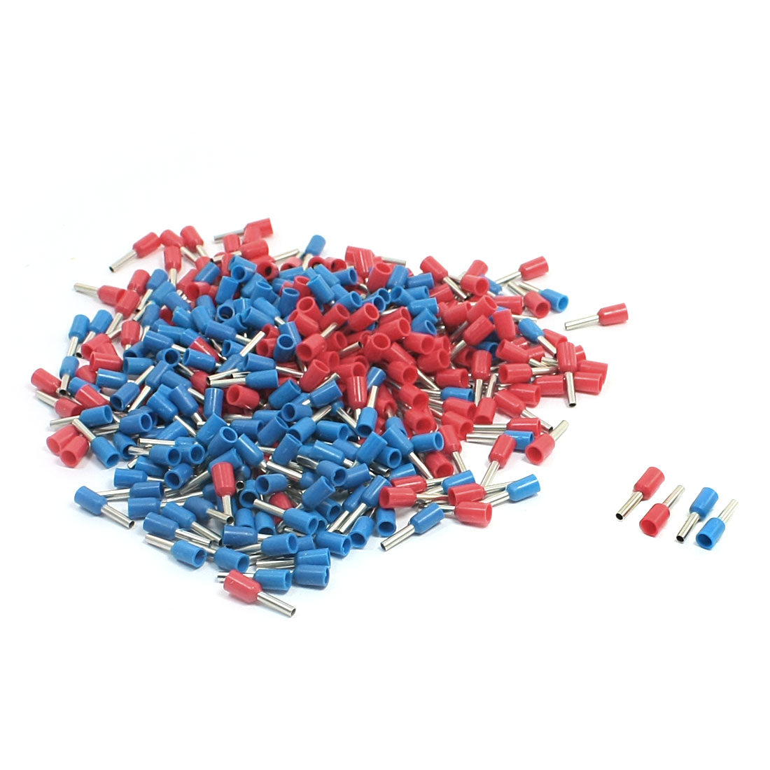 uxcell Uxcell 16 AWG Wire E1508 Blue Red Cable End Pre Insulating Ferrules Terminals 380 Pcs