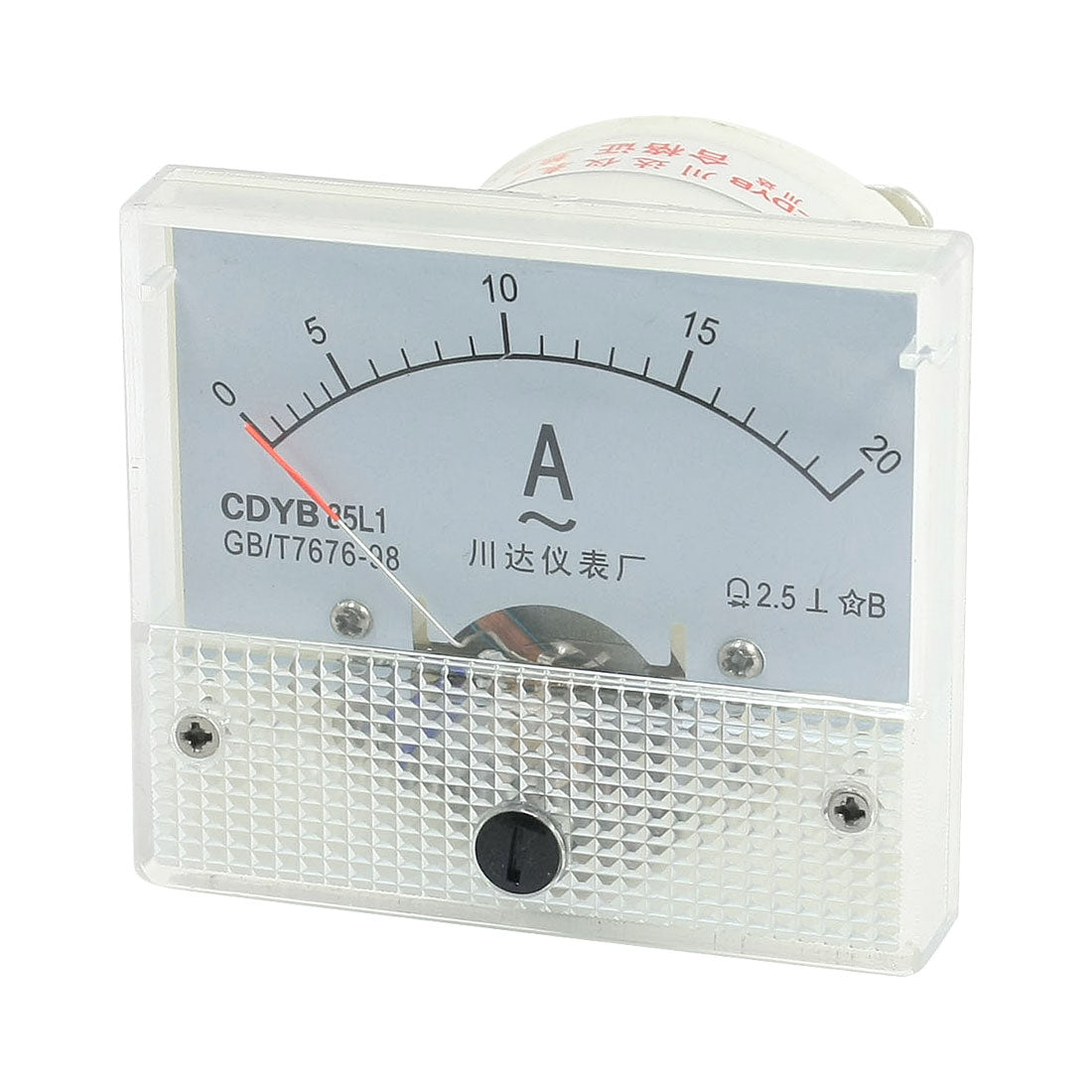 uxcell Uxcell AC 20A Rectangle Shaped Analog Panel Ammeter Gauge Amperemeter Class 2.5