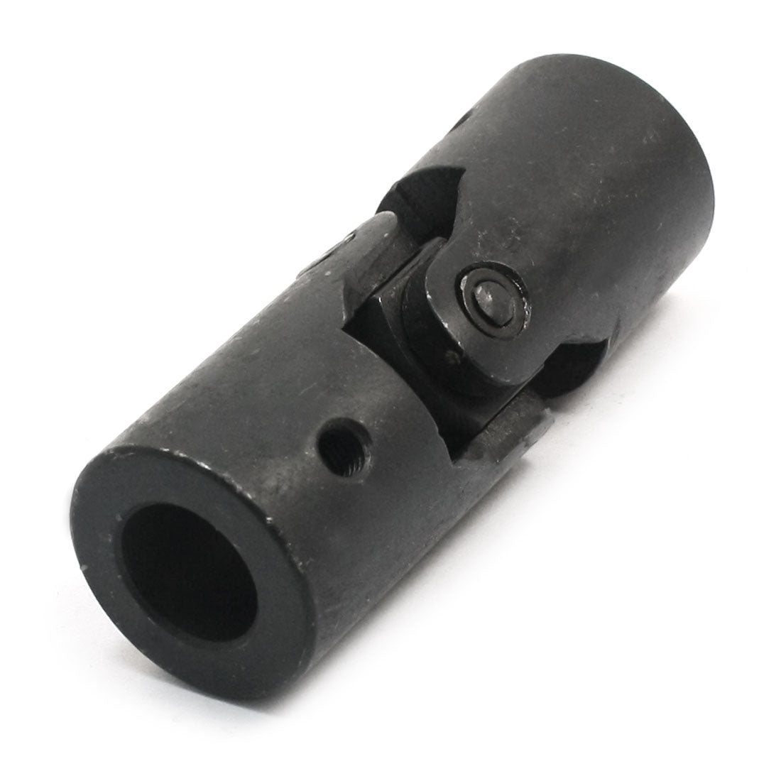 uxcell Uxcell 16mm x 30mm x 85mm Groove Type Rotatable Black Metal Industrial Fittings Universal Joint
