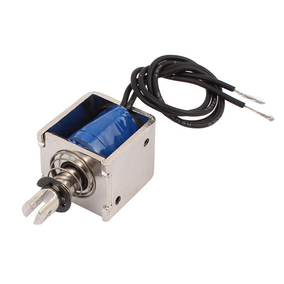 Harfington Uxcell JF-0826B DC12V 2A 10mm 20N Pull Push Type Open Frame Solenoid Electromagnet