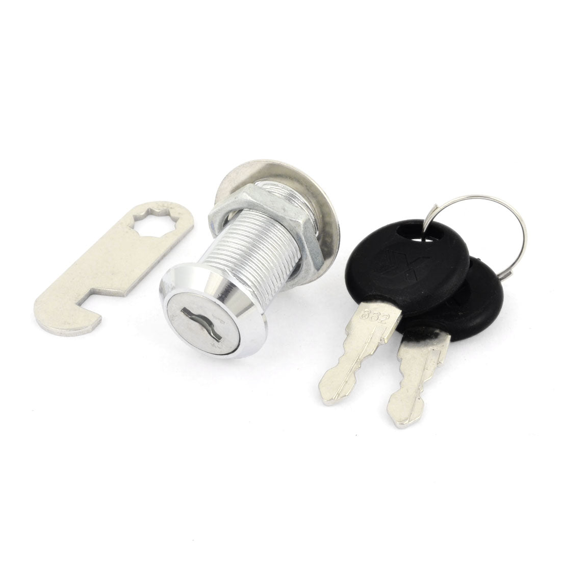 uxcell Uxcell Home Tool Box Cabinet Locking 18mm Dia Thread Cylinder Cam Lock W Keys